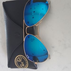 Ray-Ban Aviators 3025 58MM Blue Lens